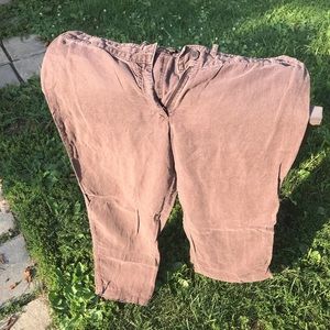 Tommy Bahama Women’s Brown linen pants size 12